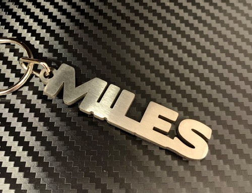 Miles keyring keychain key fob - miles,