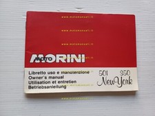 Moto Morini New York 501-350 1988 VARIANTI manuale uso Excalibur 501-350