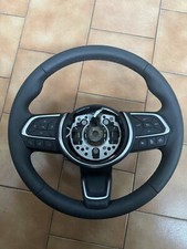 VOLANTE STERZO per modelli FIAT 500L 500X PELLE CUCITURA INTRECCIATA NERA
