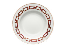 Richard Ginori - Catene Rosso Scarlatto - 6 Piatti Fondi ø cm 24,5 - Rivenditore