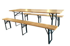 SET BIRRERIA TAVOLO E 2 PANCHE