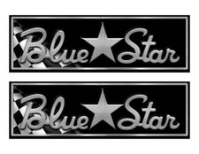 Adesivi lunghi 10" Blue Star