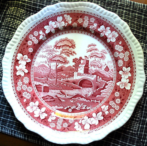Vtg spode pink tower - pink, dinner