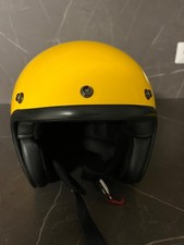 casco jet moto dmd yellow