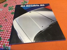 BMW  E30 M3 M3 cab. M5 Depliant Brochure Prospekt  in italiano