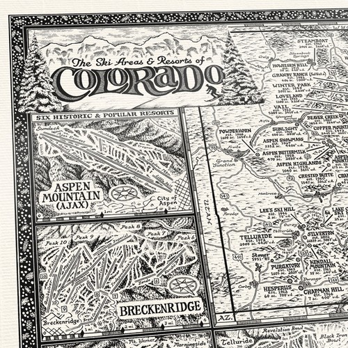 Mappa delle aree sciistiche - , e
