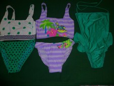 LOTTO 3 PZ COSTUMI MARE PISCINA VINTAGE ANNI 80 TG S / M RASUREL VEDI INFO