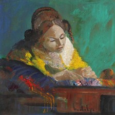 La merlettaia di merletti dopo