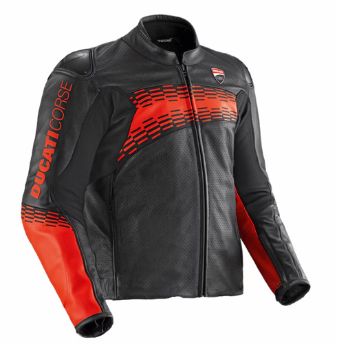 Giacca pelle perforata - in,