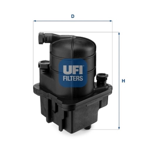 Filtro carburante ufi adatto - ufi,