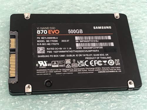 Samsung 870 evo 77e500 500 - mz-77e500,