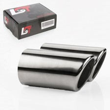 2 Pz Terminale Di Scarico Cromato Per VW GOLF 6 VI SCIROCCO