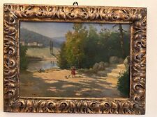 Antico dipinto ad olio di fine