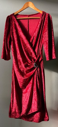 Lussuoso abito rosso - , velluto