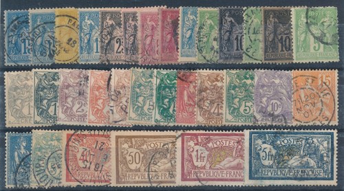 1876 1900 francia lotto - ,