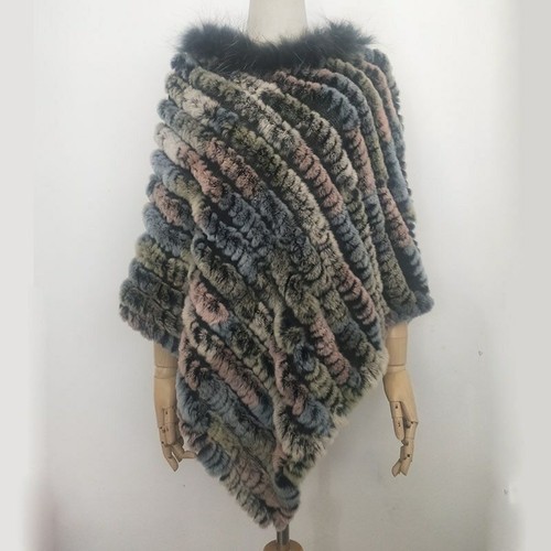 Poncho vera pelliccia di - in,