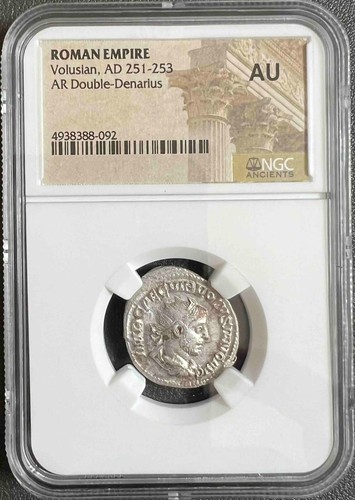 Moneta romana volusian ngc - moneta,