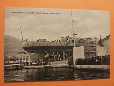 La Spezia - Giugno 1907 - Varo della Corazzata Roma.