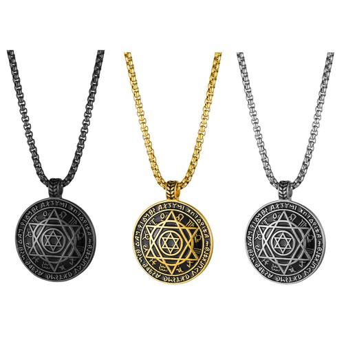 Collana uomo talismano sigillo - collana,