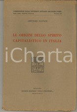 1933 Amintore FANFANI Le