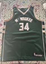 Canotta NBA Nike Milwaukee Bucks 34 Giannis Antetokounmpo jersey