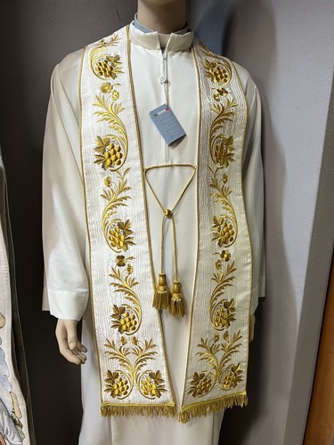 Stola romana bianca per - stola,