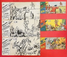 Blek tavole originali esseGesse copertine striscia n.19-20-21 serie XII