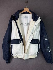 Giubbotto Vintage Valentino Sport Anni ’90 – Taglia L  Bicolor Bianco/Blu Navy
