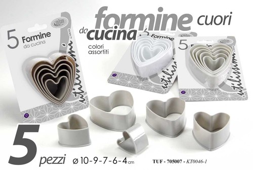 Set formine cuore - formine,
