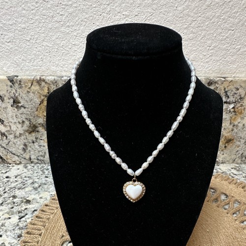 Collana perle bianche - di, con