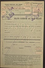 France Feuille Colis Postaux