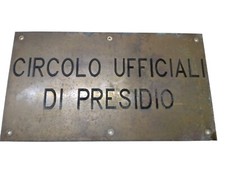 Cartello Targa Circolo