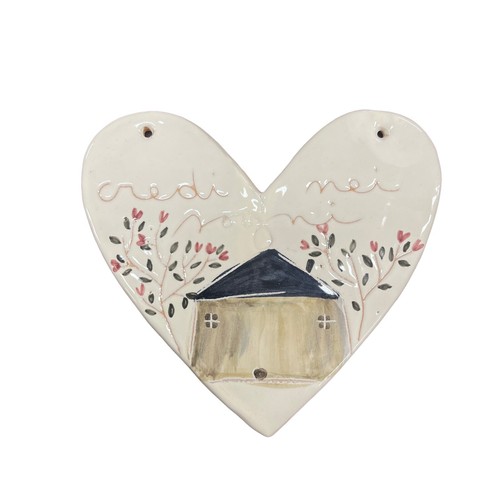 Cuore ceramica appendere - in,