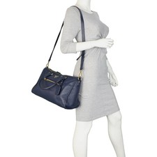 Prada Bauletto Bag Vit Daino
