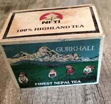 VECCHIA SCATOLA IN LEGNO THE NEPALESE GURKHALI NI TI - VUOTA