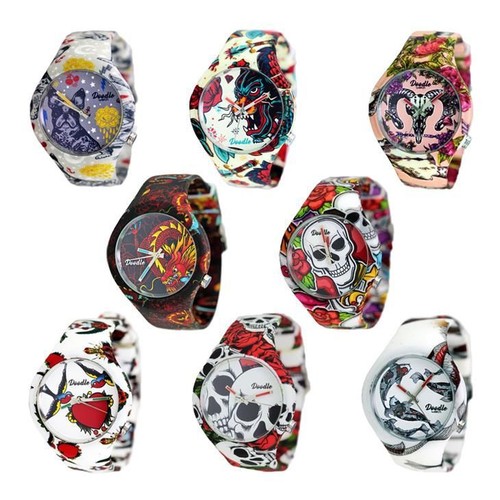 Orologio solo tempo doodle - orologio,