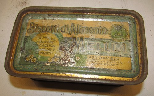Scatola latta mellin anni - latta,