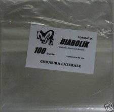 DIABOLIK con CHIUSURA LATERALE - WR BUSTE pacco da 100 per Diabolik, Kriminal