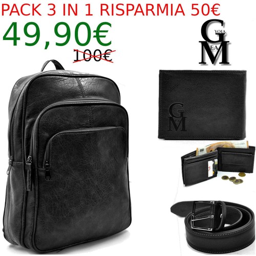 Pack 3in1 zaino uomo - zaino, +