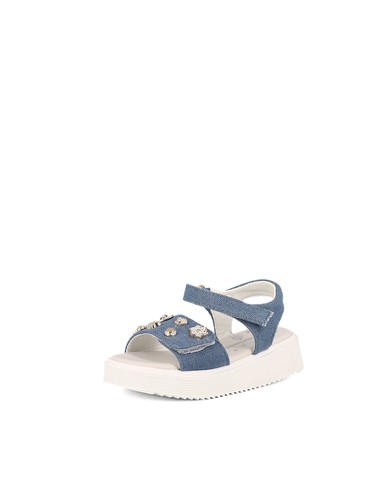 Sandaletti bambina azzurro