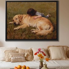 Labrador Framed Wall Decor Dog