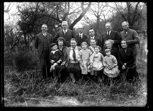 Family portrait the woods - family, in