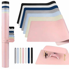 Tappetino da tavolo pieghevole Nail Art poggia mani impermeabile pelle PU strumento manicure UK