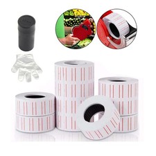 10 Roll Red line Price Tag Gun