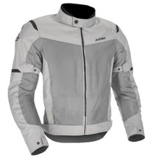 GIACCA MOTO ACERBIS ESTIVA TRAFORATA NEW CE RAMSEY VENTED 2.0 GRIGIO NERO TG XL