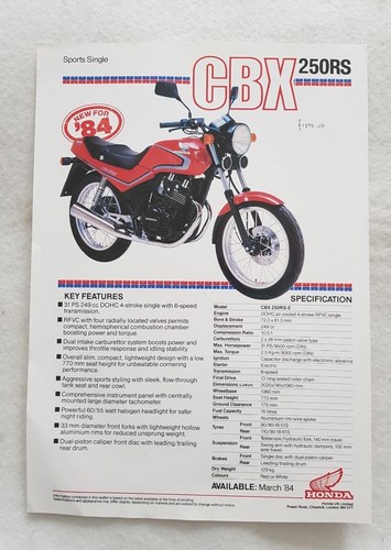 Scheda tecnica vendita moto