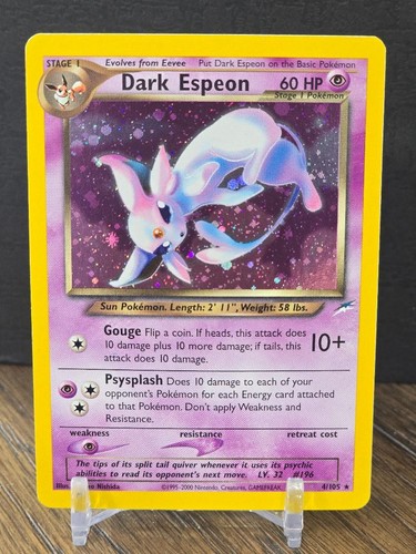 Carta pokémon tcg dark espeon - carta,