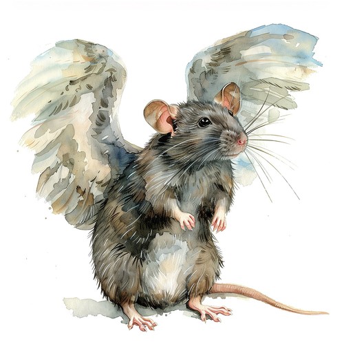 Adesivi ratti angeli - adesivi,