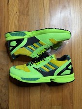 Taglia 11 - atmos x adidas ZX 8000 A-ZX Series G-SNK verde/giallo scatola danneggiata