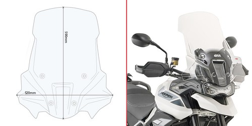 Givi cupolino trasparente x - cupolino,